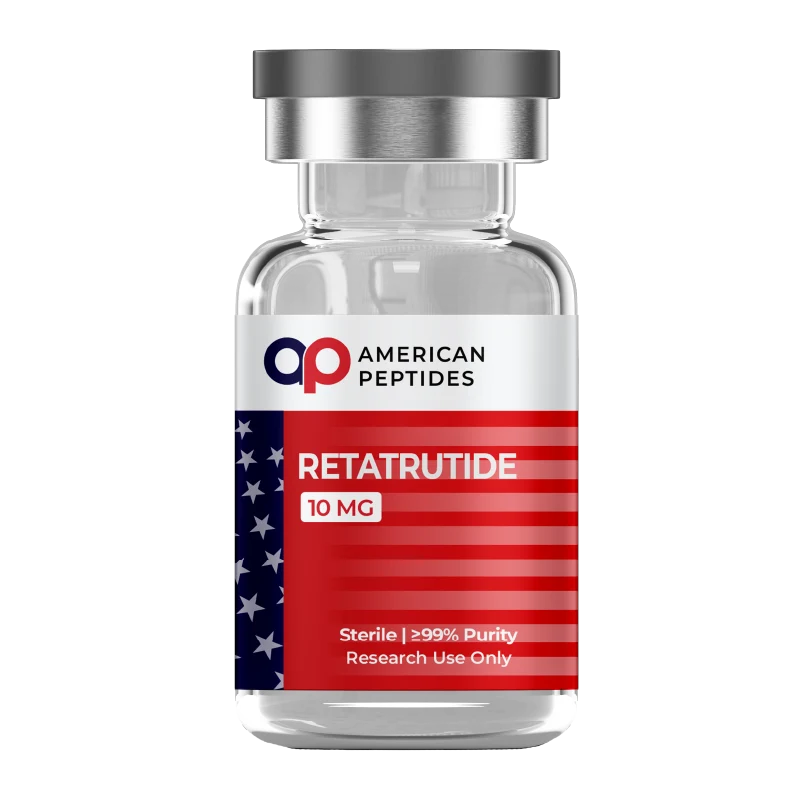 American Peptides Retatrutide 10 mg vial by American Peptides